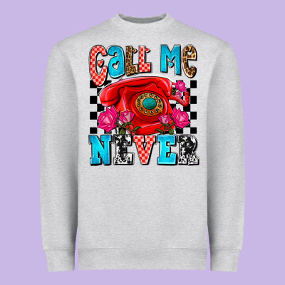 Call Me Never Olivia Heavyweight Sweatshirt Designed By Oliviacreatesart