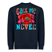 Navy call me never olivia Heavyweight Sweatshirt - OliviaCreatesArt