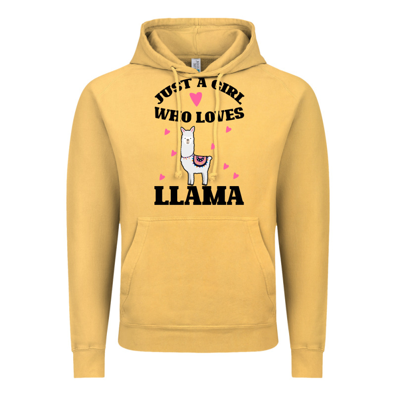 Llama Just A Girl Who Loves Llamas Vintage Hoodie by Bettercallsaul | Teevron