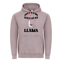 Vintage Zinc Llama Just A Girl Who Loves Llamas Vintage Hoodie - Bettercallsaul