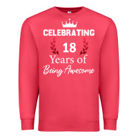 Cardinal 18 years of being awesome, 18 year old birthday gi Premium Sweatshirt - tuanDangUi