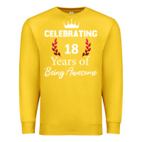 Lemon 18 years of being awesome, 18 year old birthday gi Premium Sweatshirt - tuanDangUi
