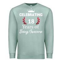 Seafoam 18 years of being awesome, 18 year old birthday gi Premium Sweatshirt - tuanDangUi