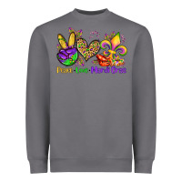 Storm peace love mardi gras olivia Heavyweight Sweatshirt - OliviaCreatesArt