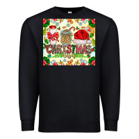 Black Christmas Vibes Premium Sweatshirt - CowhideDigitalArt