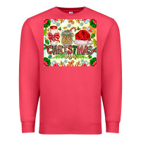 Cardinal Christmas Vibes Premium Sweatshirt - CowhideDigitalArt