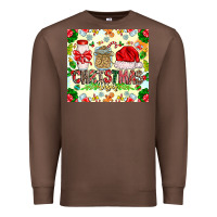 Chestnut Christmas Vibes Premium Sweatshirt - CowhideDigitalArt