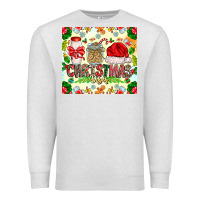 Oatmeal Heather Christmas Vibes Premium Sweatshirt - CowhideDigitalArt