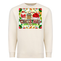 Sandshell Christmas Vibes Premium Sweatshirt - CowhideDigitalArt