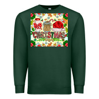 Sports Green Christmas Vibes Premium Sweatshirt - CowhideDigitalArt