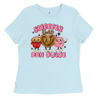 Baby Blue sweeter than pan dulce Ladies Tee - MaliasSmallBusiness