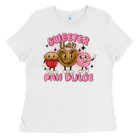 White sweeter than pan dulce Ladies Tee - MaliasSmallBusiness