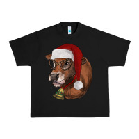 Christmas Glasses Heifer Urban Heavy Tee | Teevron
