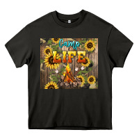 Asphalt camp life Heavy Core Tee - NancyCooperArtShop