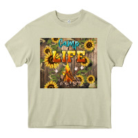 Mossy camp life Heavy Core Tee - NancyCooperArtShop