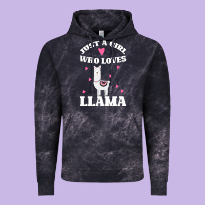 Llama Just A Girl Who Loves Llamas Vintage Hoodie Designed By Bettercallsaul