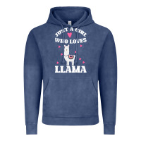 Vintage Denim Llama Just A Girl Who Loves Llamas Vintage Hoodie - Bettercallsaul