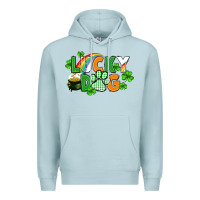 Blue Mist lucky dog St. Patricks Day Premium Hoodie - FaDigitalArtStudio