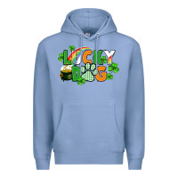 Colony Blue lucky dog St. Patricks Day Premium Hoodie - FaDigitalArtStudio