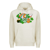 Oatmeal Heather lucky dog St. Patricks Day Premium Hoodie - FaDigitalArtStudio