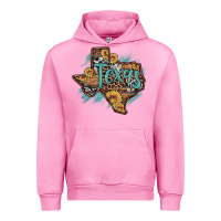 Fuchsia Pink leopard cowhide sunflower texas map Urban Hoodie - Artiststas