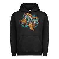 Pigment Black leopard cowhide sunflower texas map Urban Hoodie - Artiststas