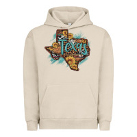Pigment French Oak leopard cowhide sunflower texas map Urban Hoodie - Artiststas