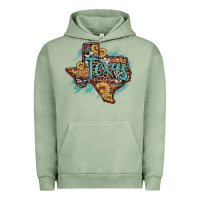 Pigment Oil Green leopard cowhide sunflower texas map Urban Hoodie - Artiststas