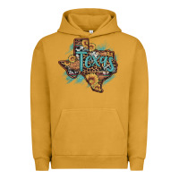 Pigment Peanut Butter leopard cowhide sunflower texas map Urban Hoodie - Artiststas