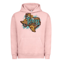 Pigment Salmon leopard cowhide sunflower texas map Urban Hoodie - Artiststas