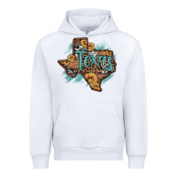 White leopard cowhide sunflower texas map Urban Hoodie - Artiststas