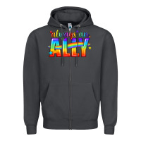 Smoke Always An Ally Pride LGBTQ Zipper Hoodie - BundleAndBundleShop