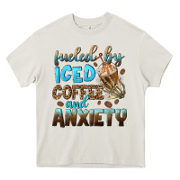Cream fueled by iced coffee and anxiety Heavy Core Tee - NancyCooperArtShop