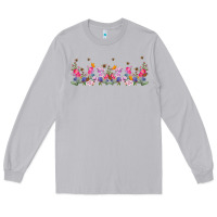 Moon Dust wild flowers Long Sleeve Tee - TumblerDesignByShophia