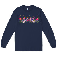 Navy wild flowers Long Sleeve Tee - TumblerDesignByShophia