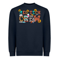 Navy med tech crew Heavyweight Sweatshirt - OliviaCreatesArt