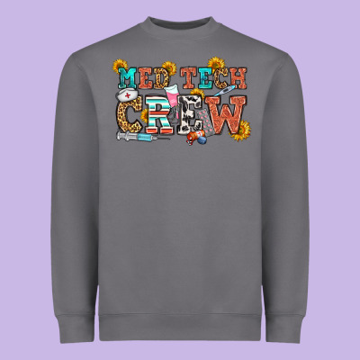 Med Tech Crew Heavyweight Sweatshirt Designed By Oliviacreatesart