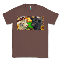 Chestnut Charolais Bull And Black Angus Bull With Farm Classic Tee - RanaPortraitStore