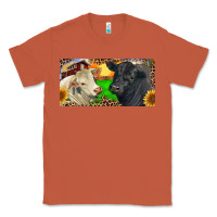Copper Charolais Bull And Black Angus Bull With Farm Classic Tee - RanaPortraitStore