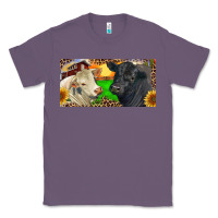 Lavender Charolais Bull And Black Angus Bull With Farm Classic Tee - RanaPortraitStore