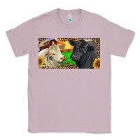 Lilac Charolais Bull And Black Angus Bull With Farm Classic Tee - RanaPortraitStore