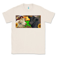 Natural Charolais Bull And Black Angus Bull With Farm Classic Tee - RanaPortraitStore