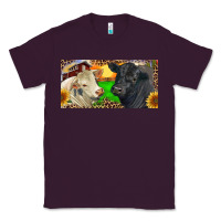 Plum Charolais Bull And Black Angus Bull With Farm Classic Tee - RanaPortraitStore