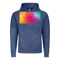 Vintage Denim multicolor abstract lines Vintage Hoodie - chombo