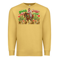 Antique Gold Giddy Up Jingle Horse Pick Up Your Feet Premium Sweatshirt - CowhideDigitalArt