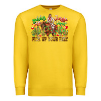 Lemon Giddy Up Jingle Horse Pick Up Your Feet Premium Sweatshirt - CowhideDigitalArt