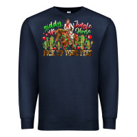 Navy Giddy Up Jingle Horse Pick Up Your Feet Premium Sweatshirt - CowhideDigitalArt
