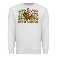 Oatmeal Heather Giddy Up Jingle Horse Pick Up Your Feet Premium Sweatshirt - CowhideDigitalArt