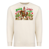 Sandshell Giddy Up Jingle Horse Pick Up Your Feet Premium Sweatshirt - CowhideDigitalArt