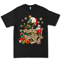 Black sorta scary sorta merry skeleton christmas tree Premium Tee - MaliasSmallBusiness